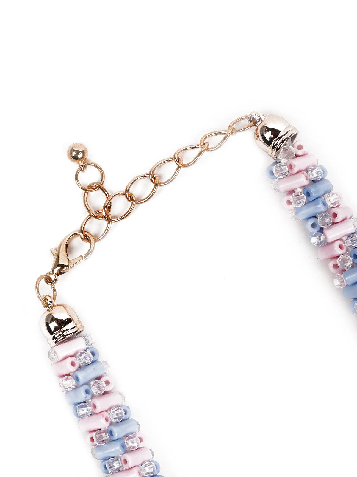 Odette Women Blue And Pink Metal Necklace - Image 6