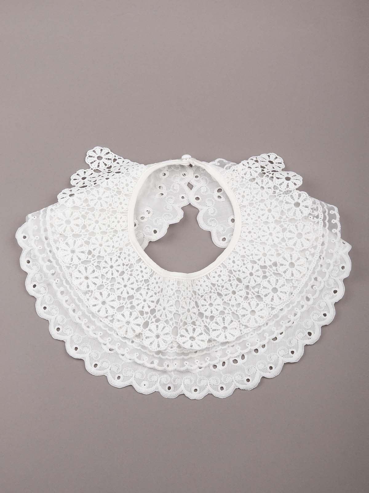 Odette Chikankari Material White Collar For Women - Image 3