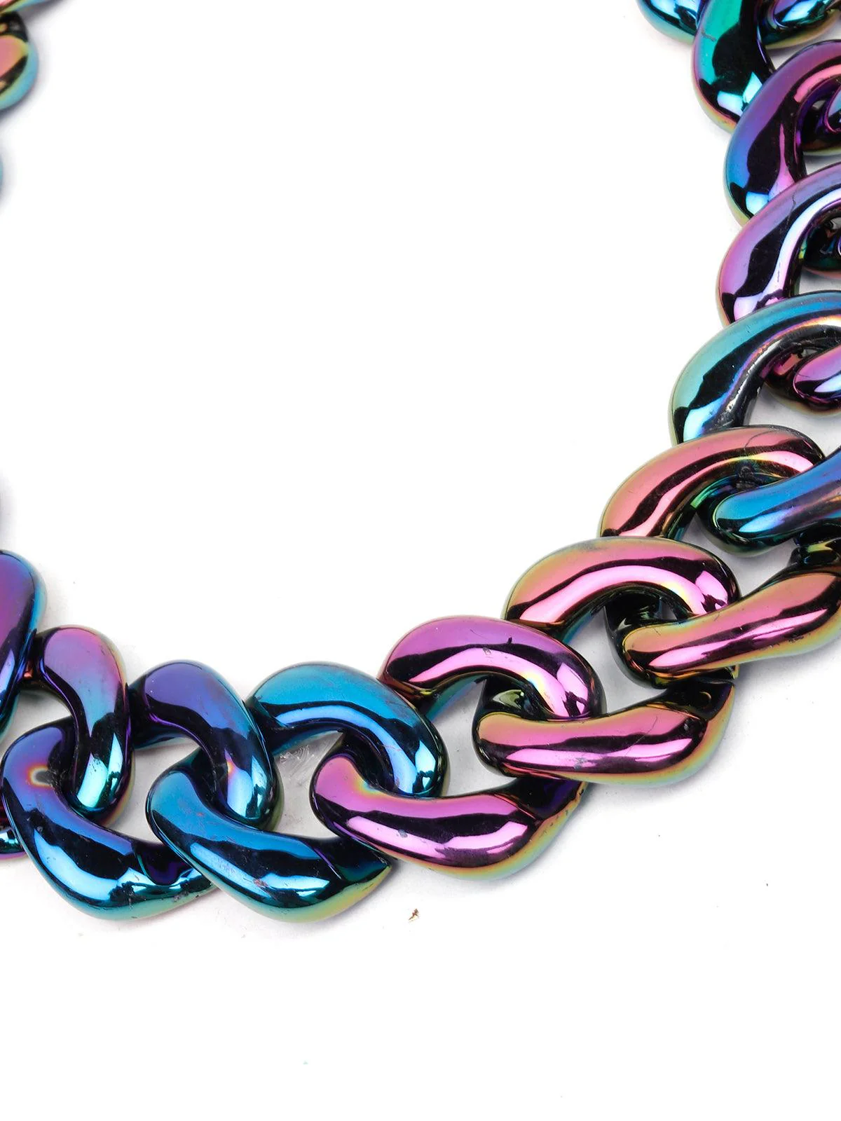 Odette Women Multicolor Metal Chain Necklace - Image 5