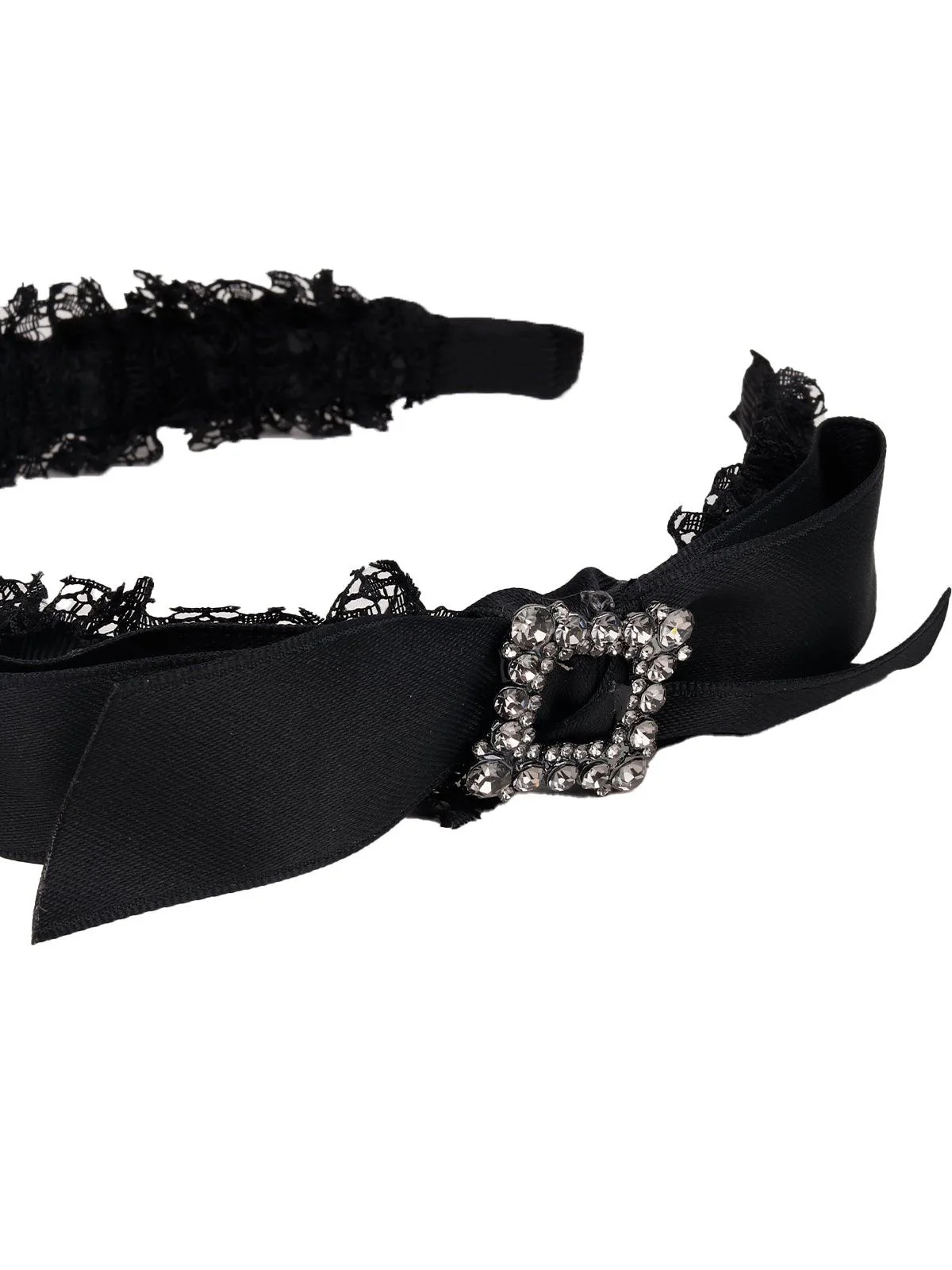 Odette Women Black Rhinestones Hairband - Image 6