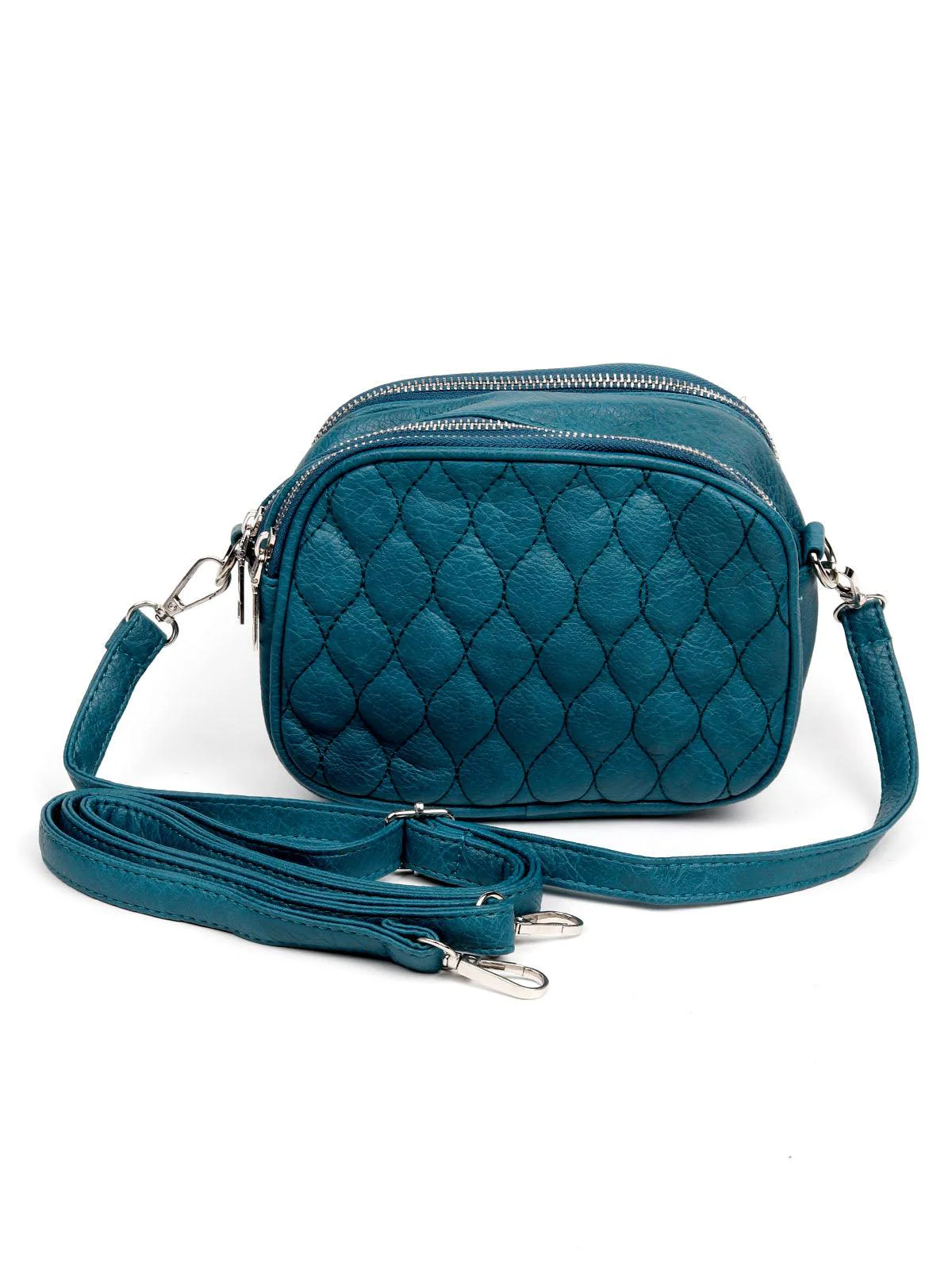 Odette Women Blue Metam Sling Bag - Image 3