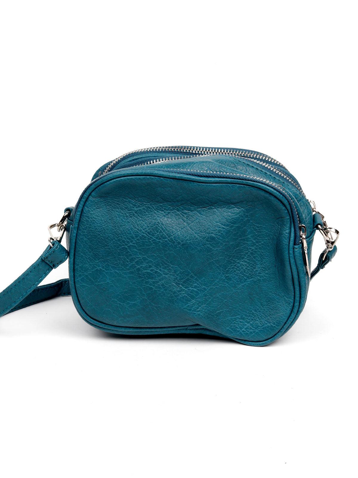 Odette Women Blue Metam Sling Bag - Image 5