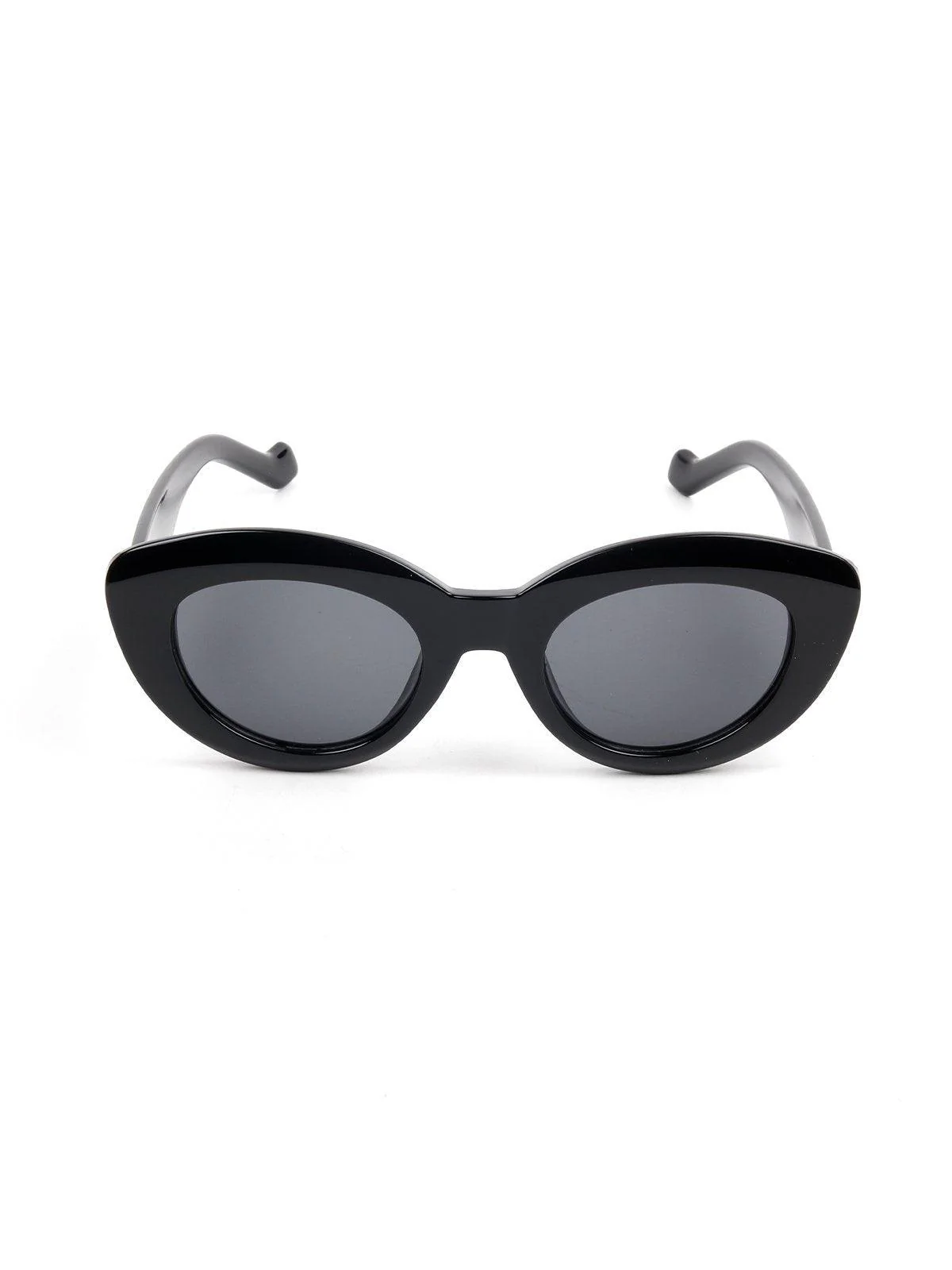 Odette Women Black Metal Frame Cat-Eye Sunglasses - Image 3