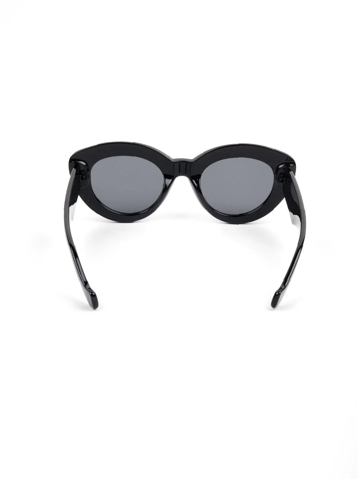 Odette Women Black Metal Frame Cat-Eye Sunglasses - Image 6