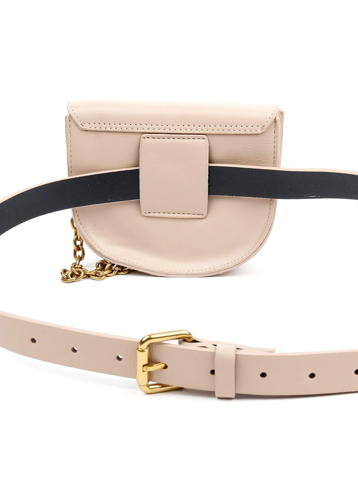 Odette Women Gold Metal Belt-Bag - Image 5