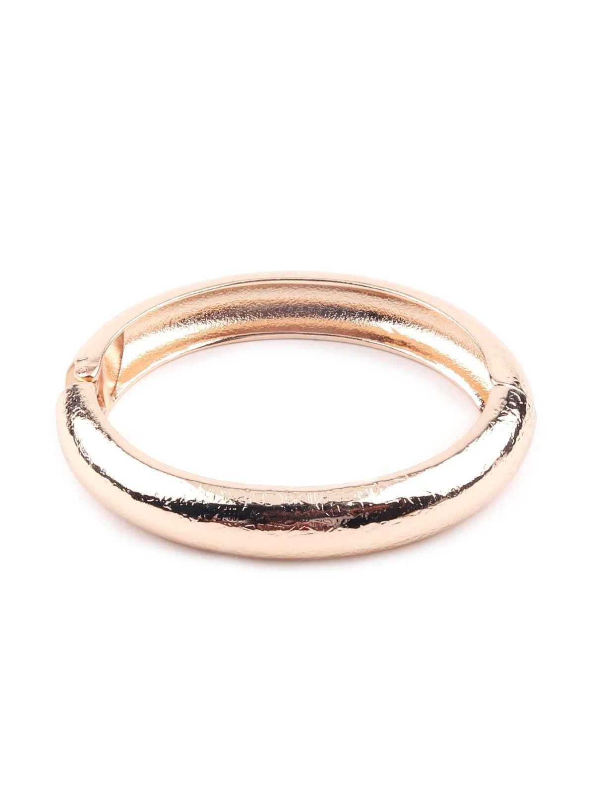 Odette Women Classic Gold-Tone Textured Bracelet - Image 3