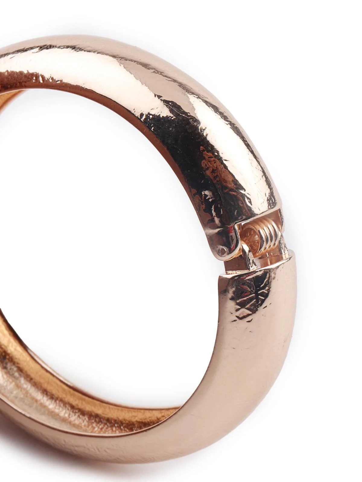 Odette Women Classic Gold-Tone Textured Bracelet - Image 5
