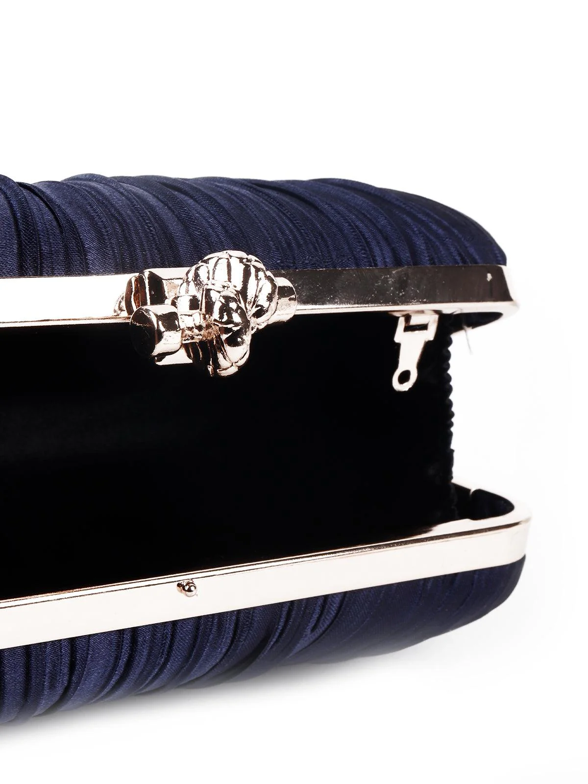 Odette Classic Royal Blue Pleated Sling Bag For Women - Image 6