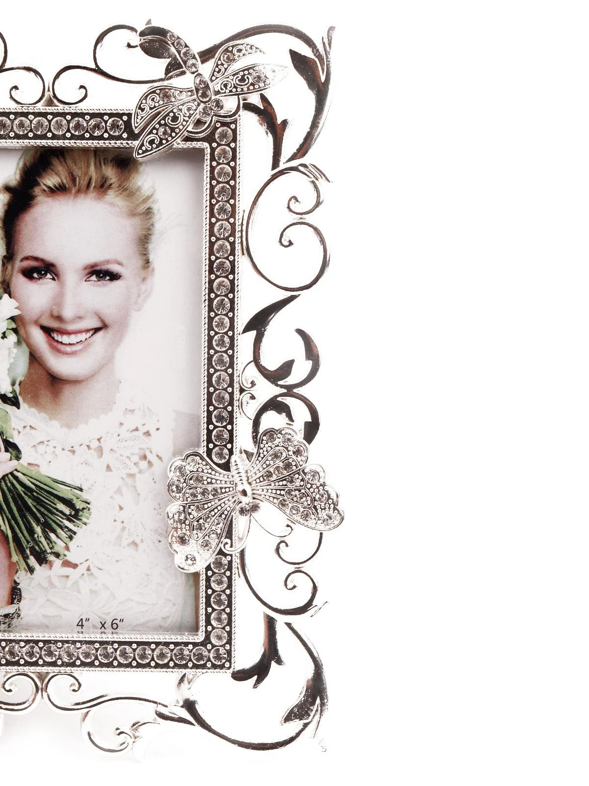 Odette Women Classic Vintage Silver Tone Stunning Photoframe - Image 3