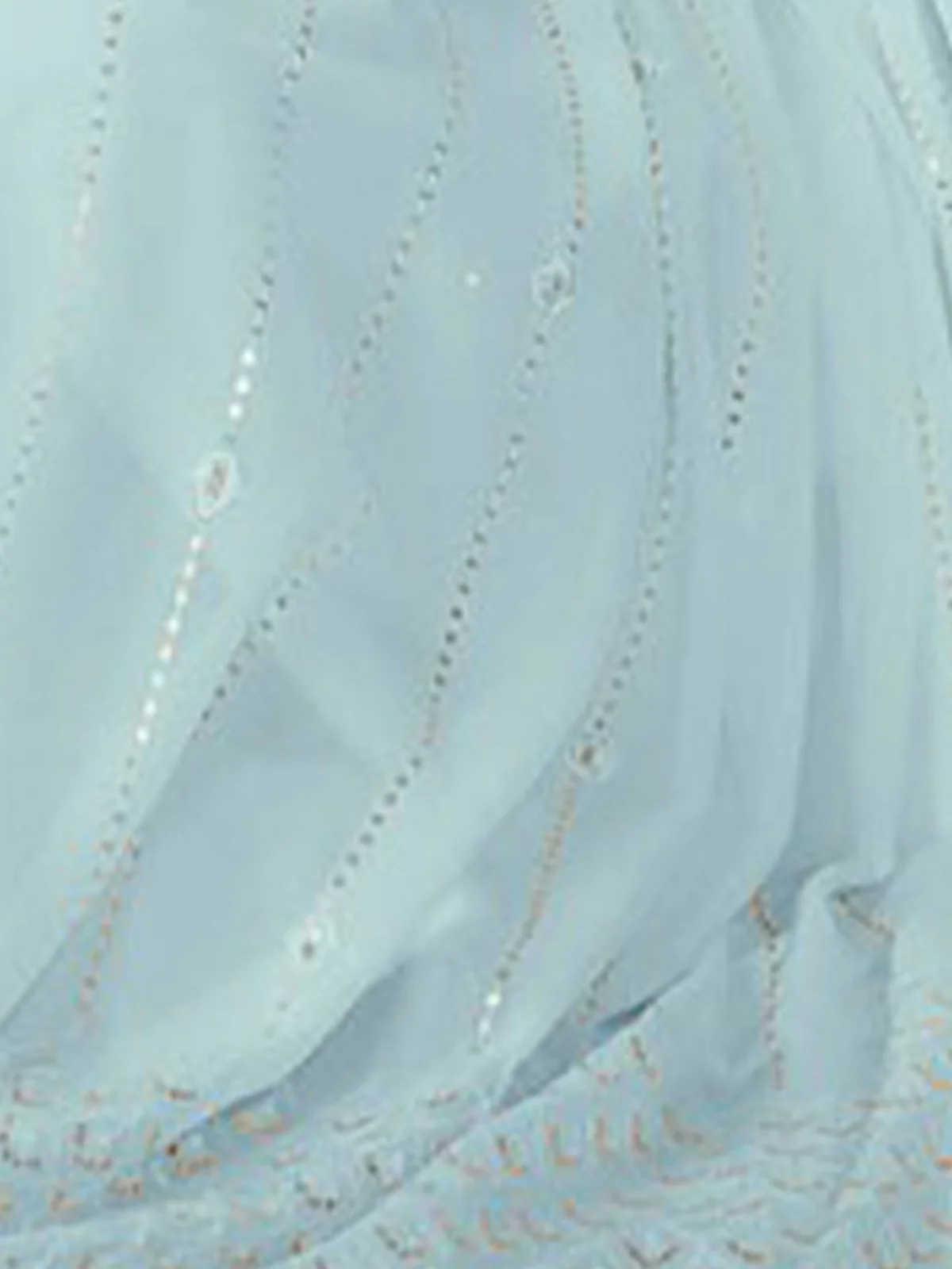 Odette Women Classy Blue Georgette Stitched Salwar Suit - Image 3