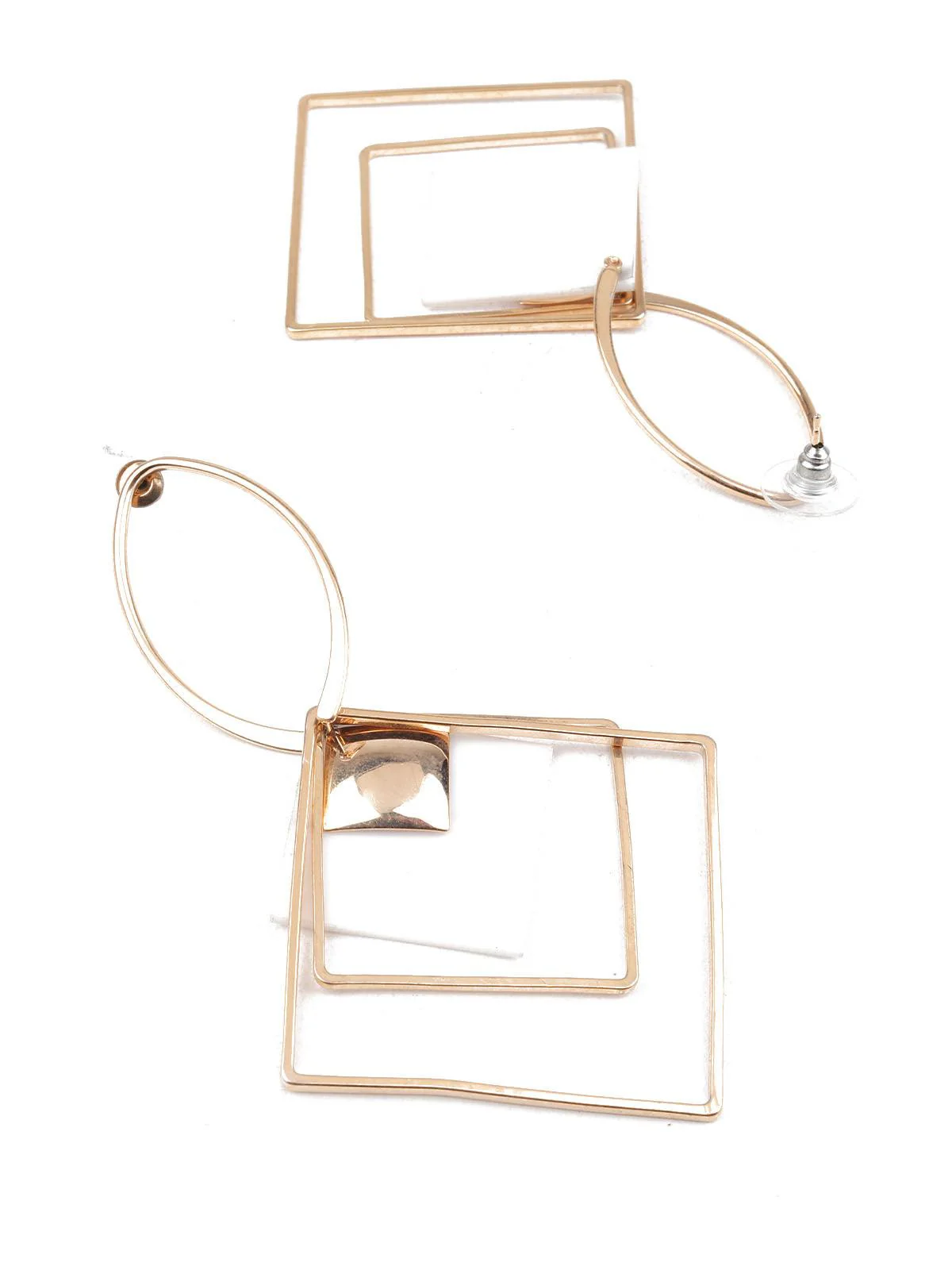 Odette Women Classy Gold Dangle Earrings - Image 3