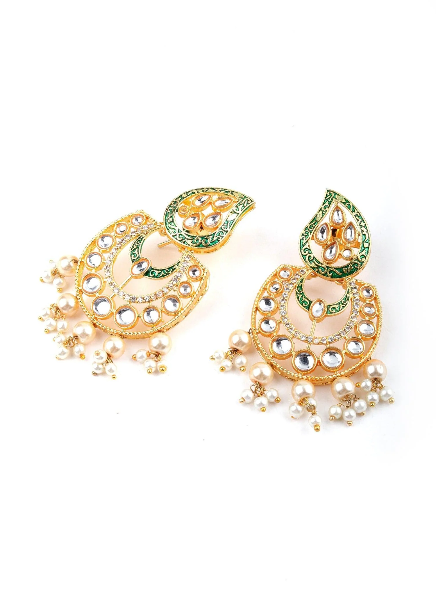 Odette Women Classy Green Necklace Set - Image 6