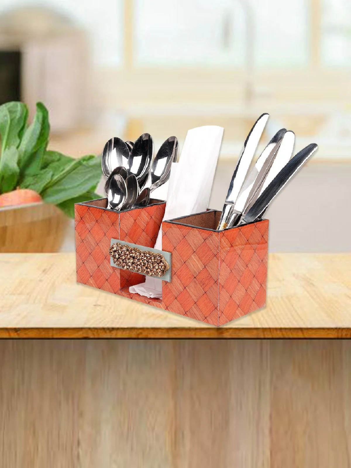 Odette Women Brown Stones Holder - Image 3