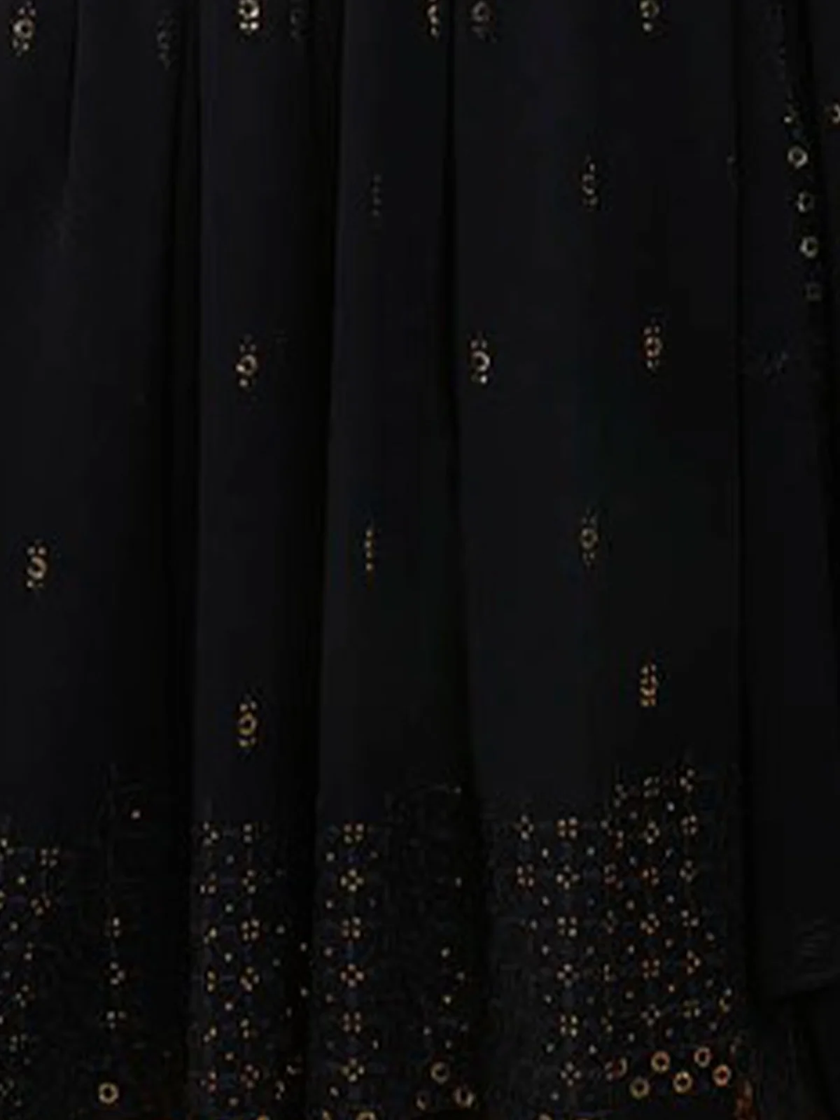 Odette Women Classy Dark Blue Georgette Stitched Salwar Suit - Image 3