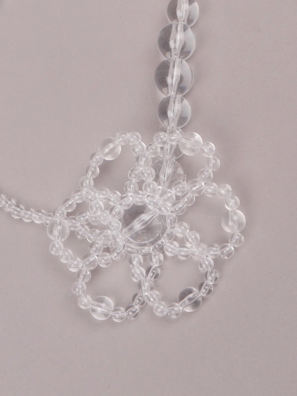 Odette Women Clear Metal Necklace - Image 6
