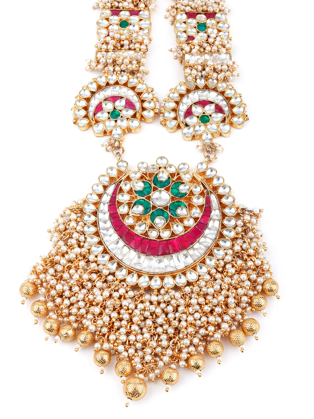 Odette Women Cluster Beads White Jewelry Set - Image 4