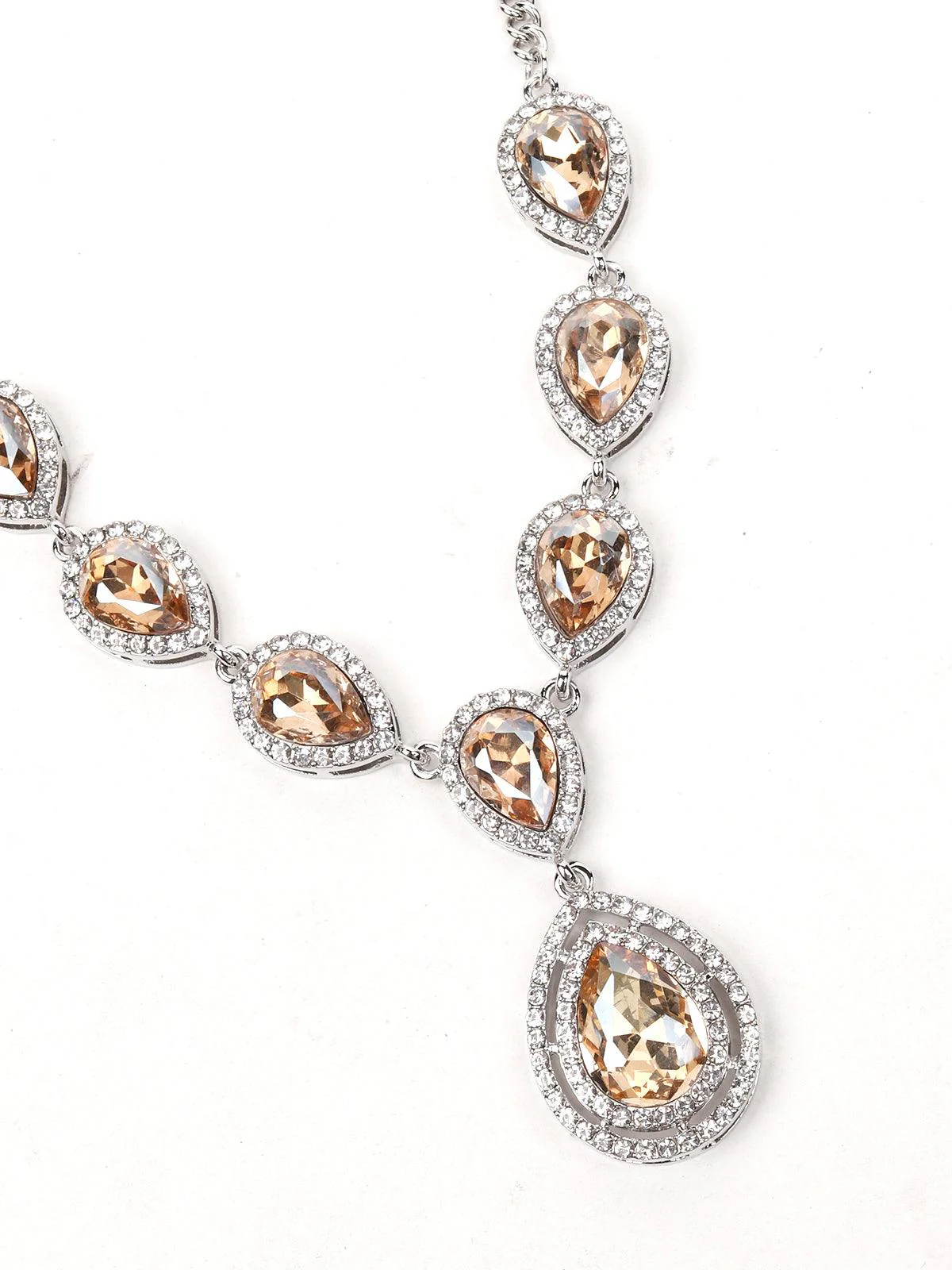 Odette Women Multicolour Rounded Metal Necklace - Image 5