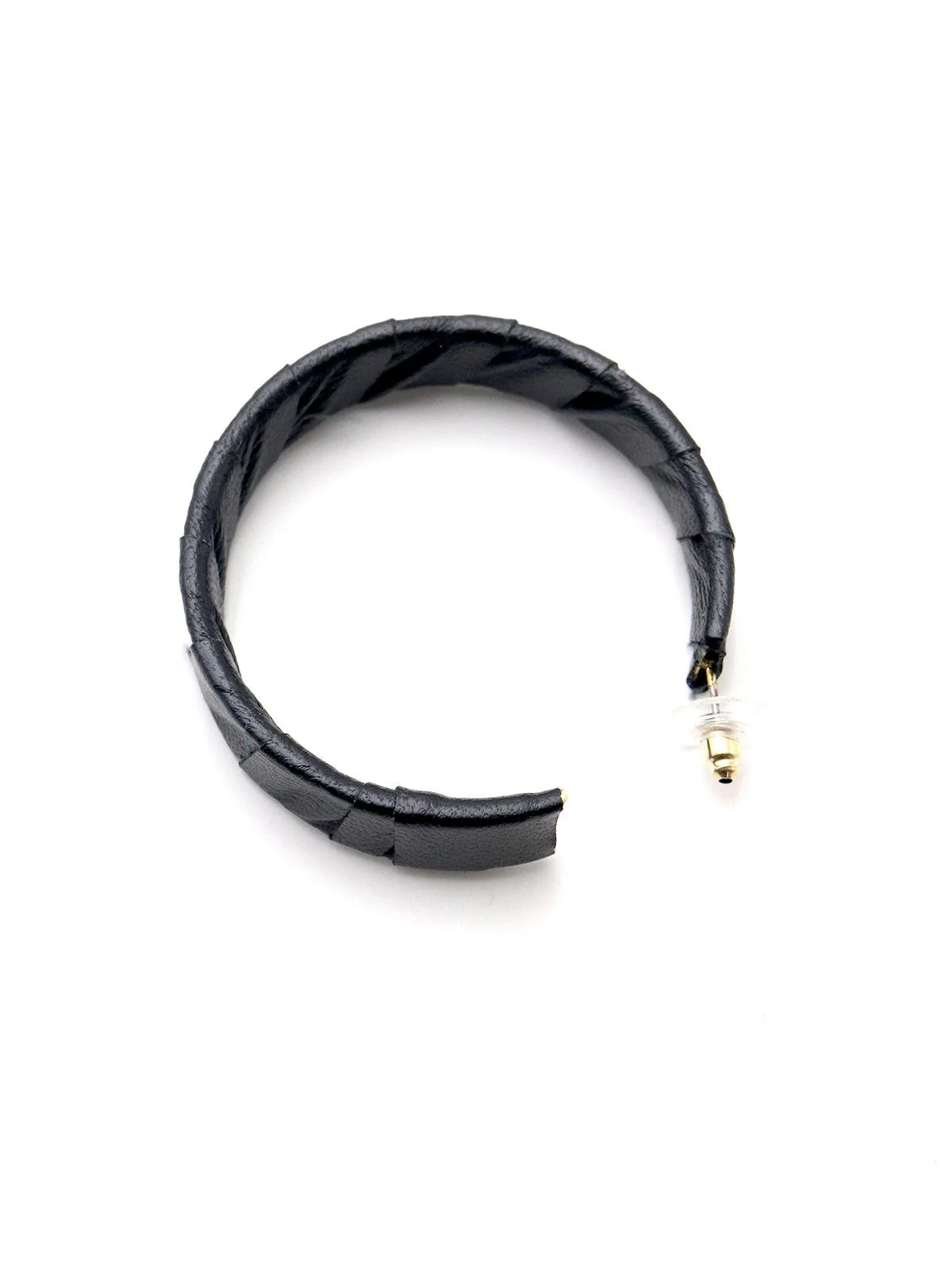 Odette Women Basic Black Hoops - Image 3