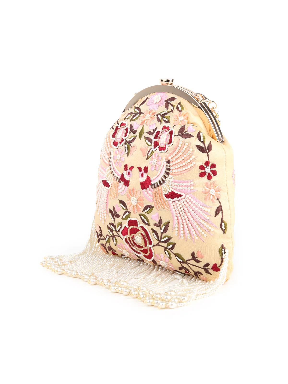 Odette Women Beige Lovely Batuwa Handbag - Image 4