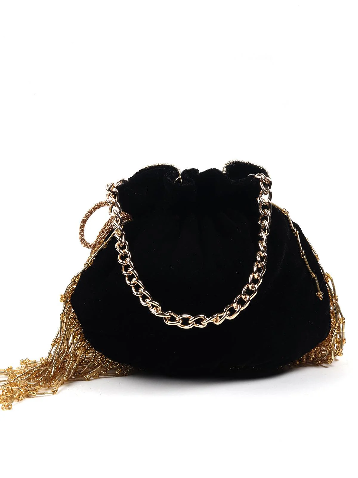 Odette Women Black Designer Potli - Image 5