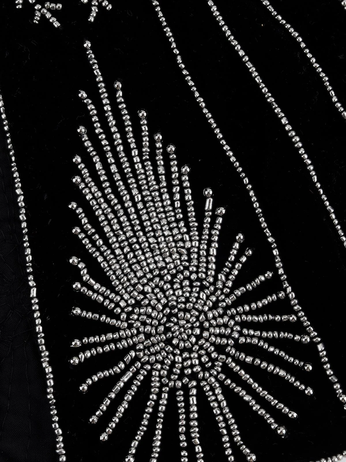 Odette Women Black Embellished Cape - Image 4