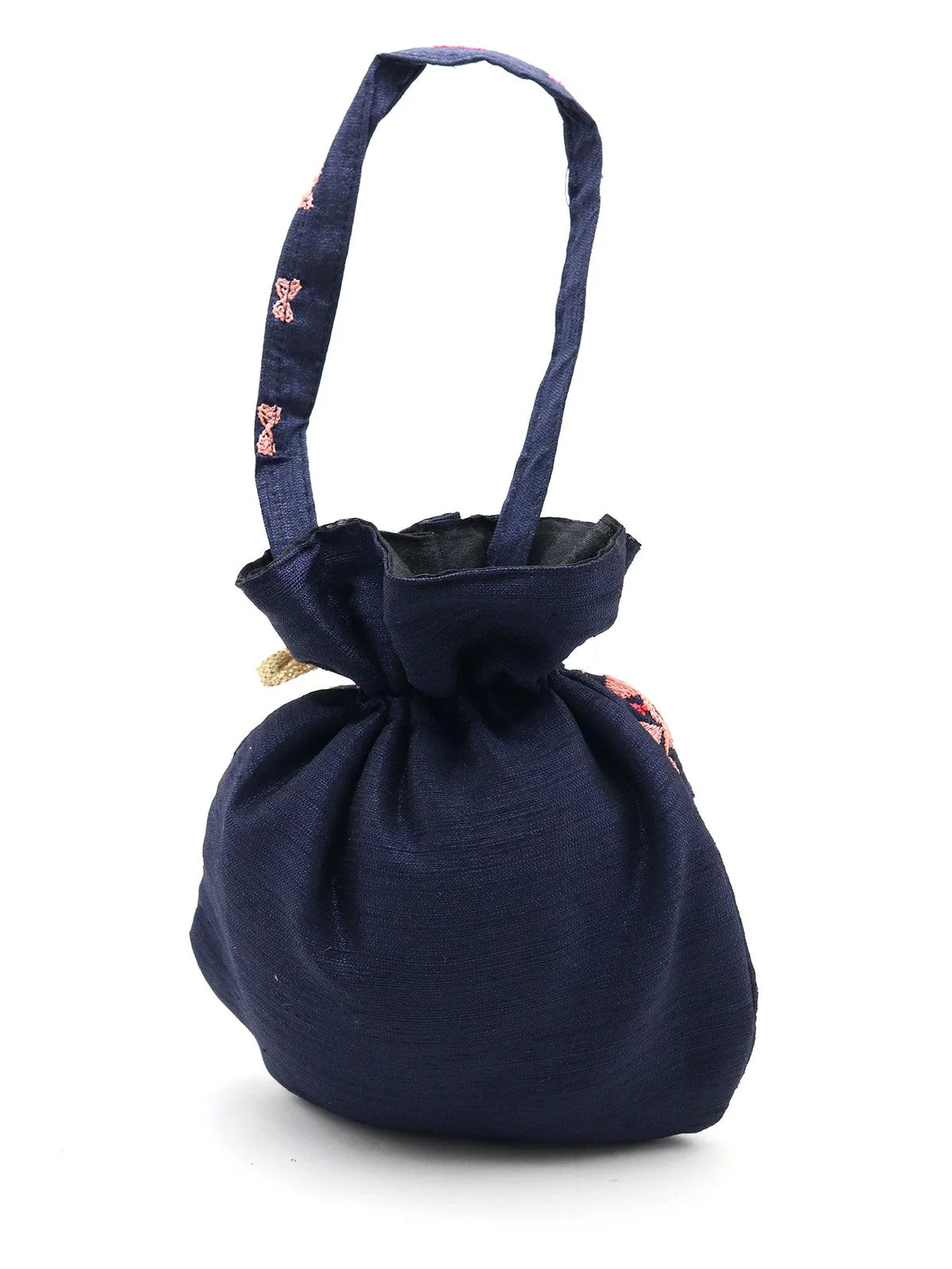 Odette Women Blue Amazing Embroidered Potli Bag! - Image 6