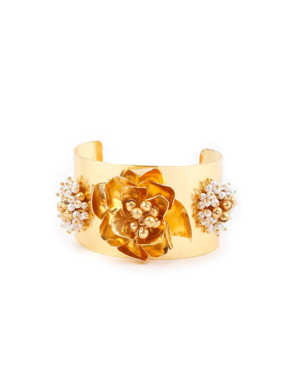 Odette Women Bold Metallic Bracelet - Image 3
