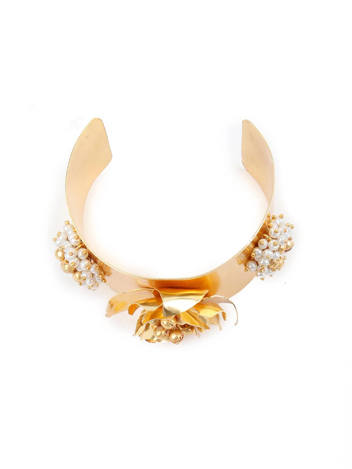 Odette Women Bold Metallic Bracelet - Image 4