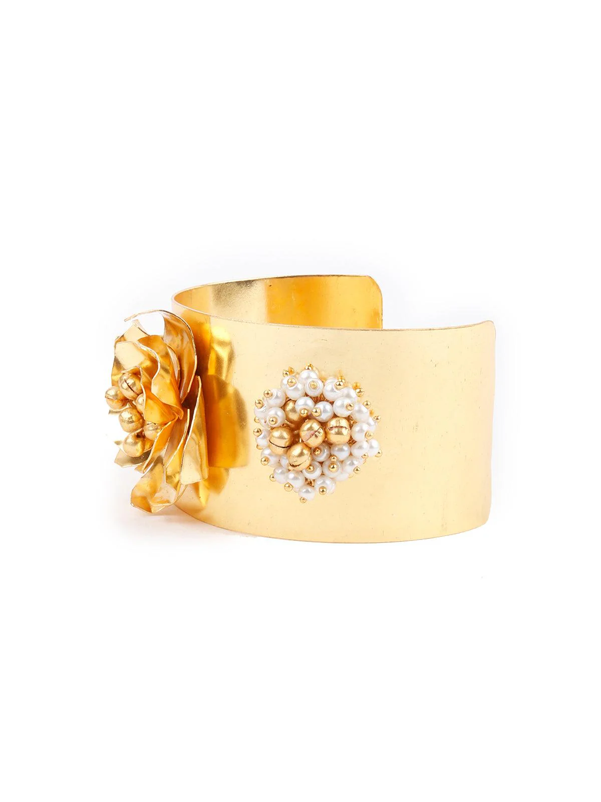 Odette Women Bold Metallic Bracelet - Image 6