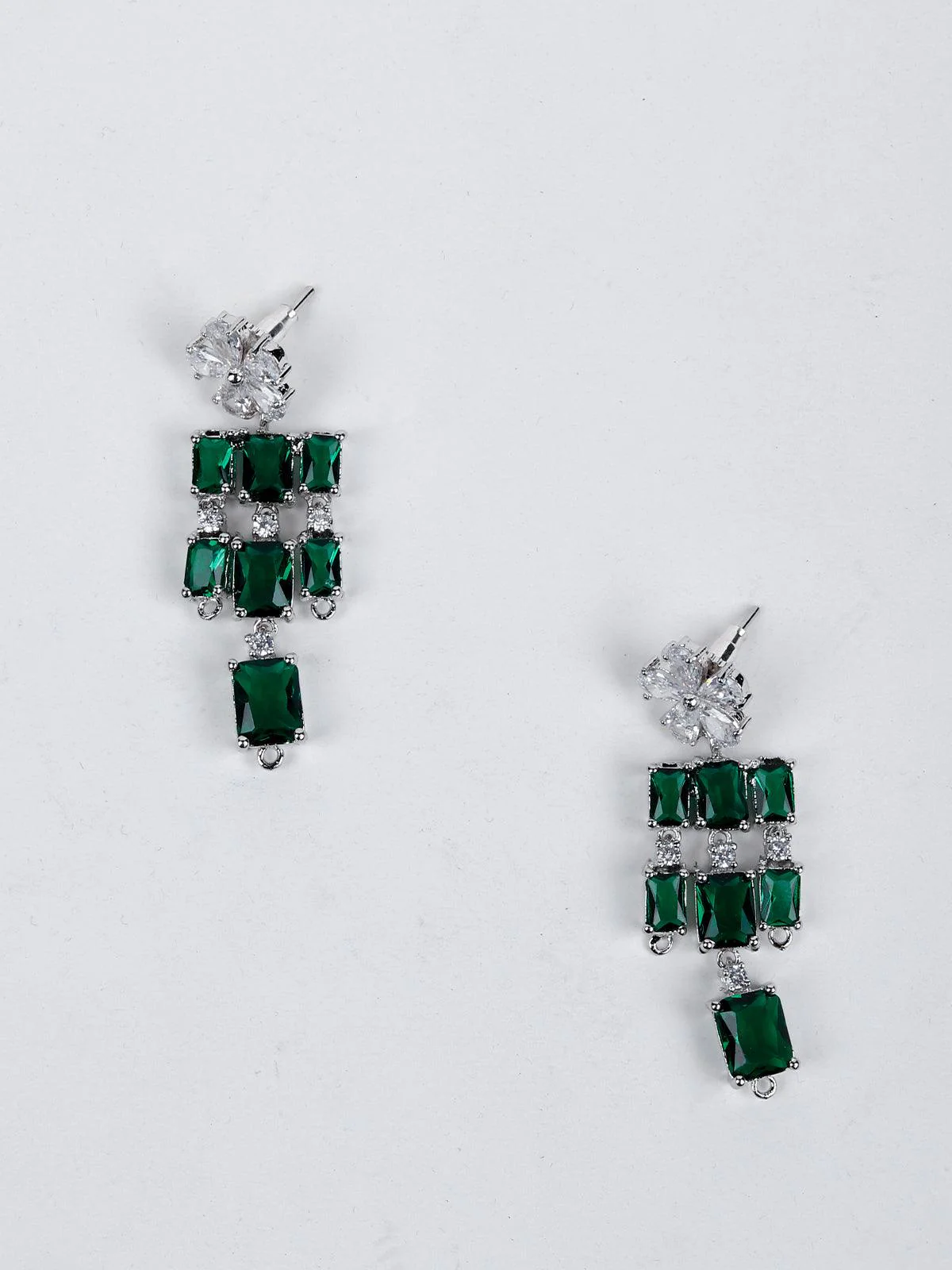 Odette Women Bottle Green Trendy Necklace Set - Image 6