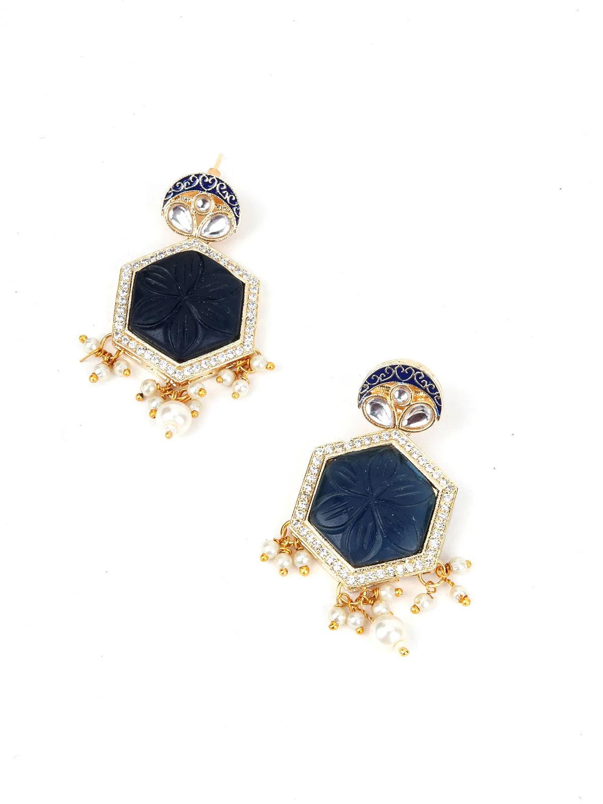 Odette Women Dark Blue Choker Necklace - Image 6