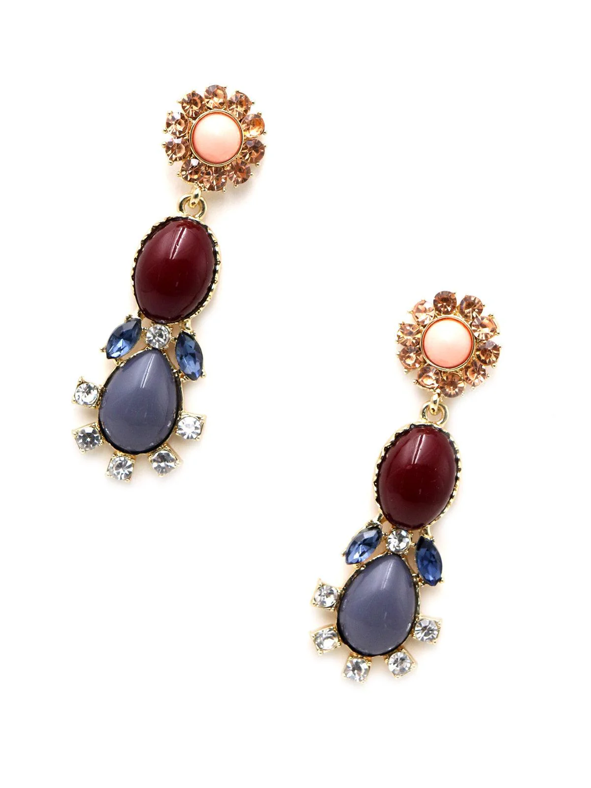 Odette Women Flower Vine Dangle Earrings - Image 4