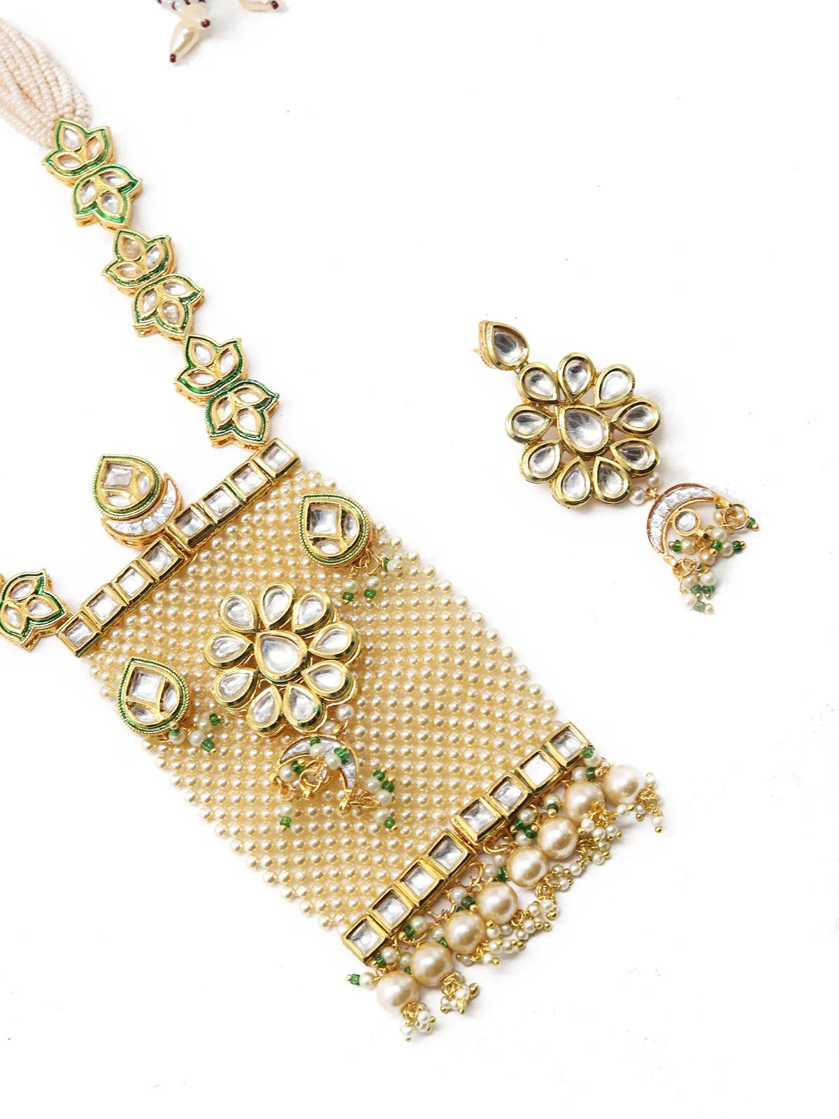 Odette Women Gold Tone-Pearl Queen Necklace Set! - Image 5