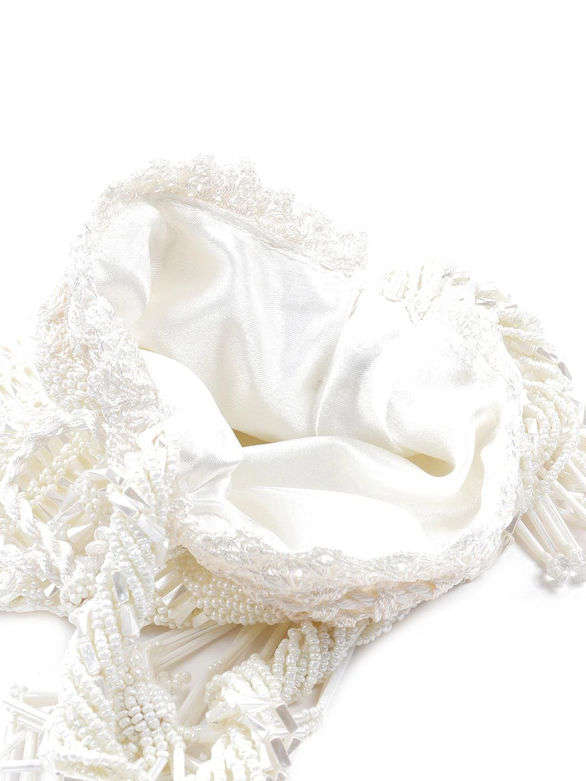 Odette Women Good-Looking Off-White Potli - Image 6