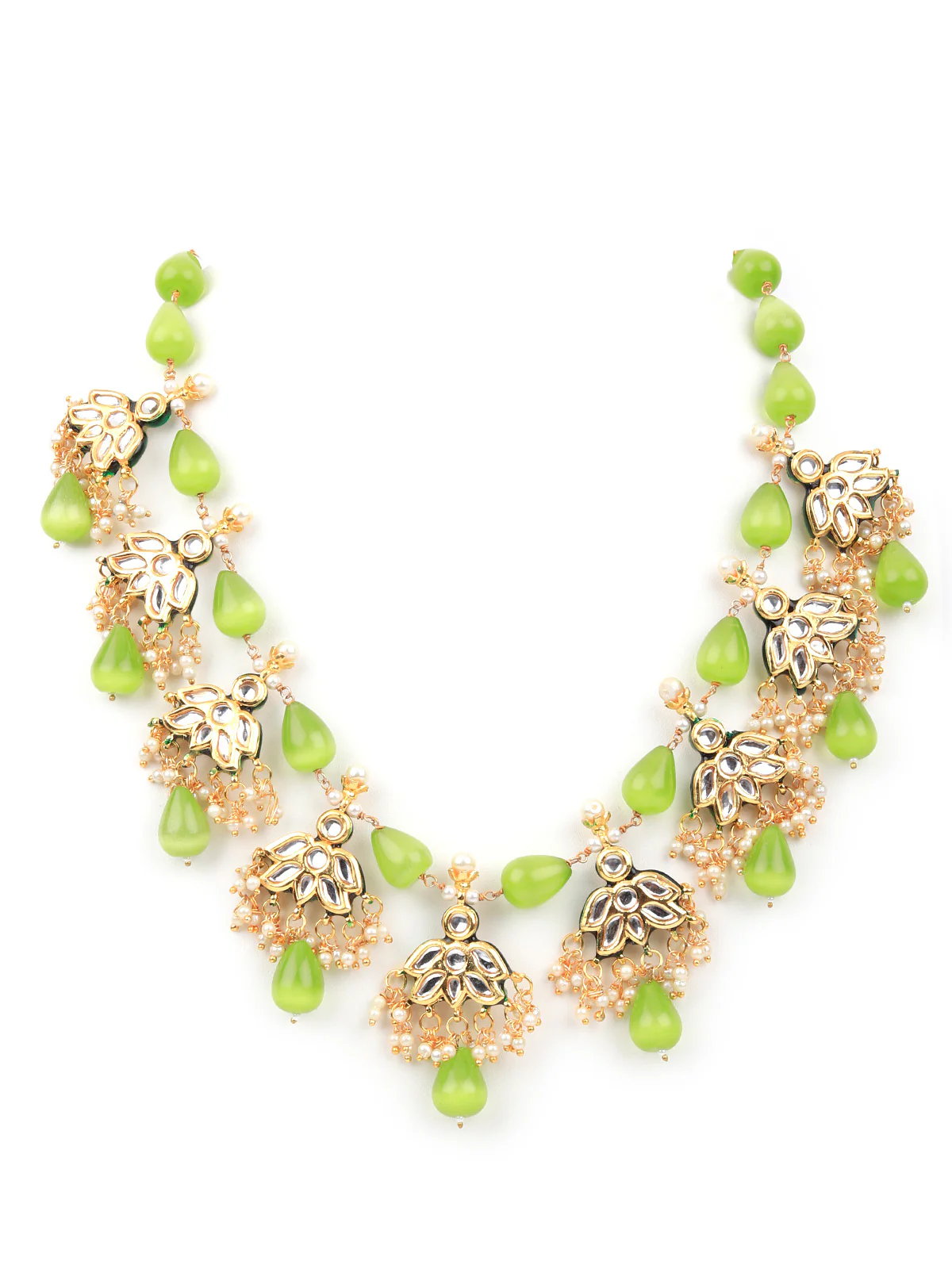 Odette Women Gorgeous Green Choker Set - Image 4