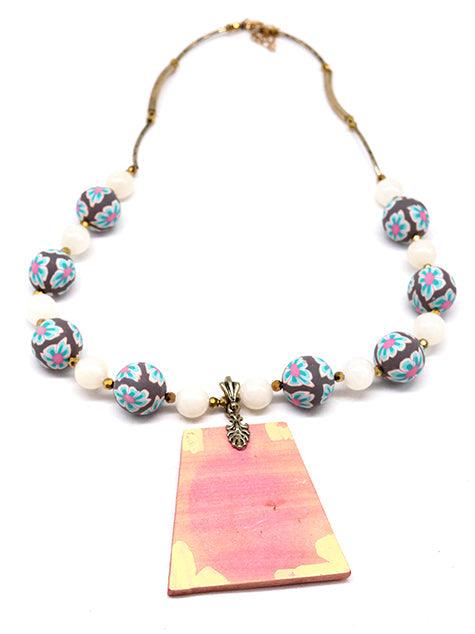 Odette Women Intricate Acrylic Stylish Necklace - Image 3