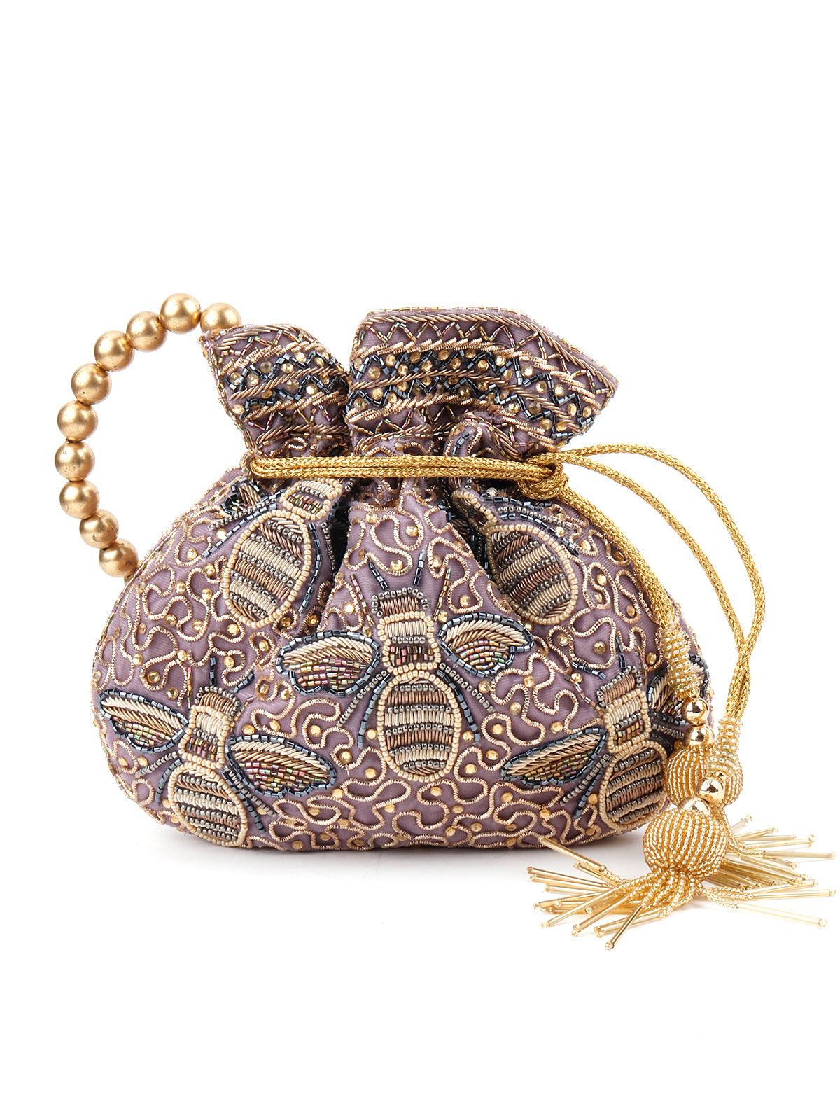 Odette Women Lavender Alluring Designer Potli - Image 3