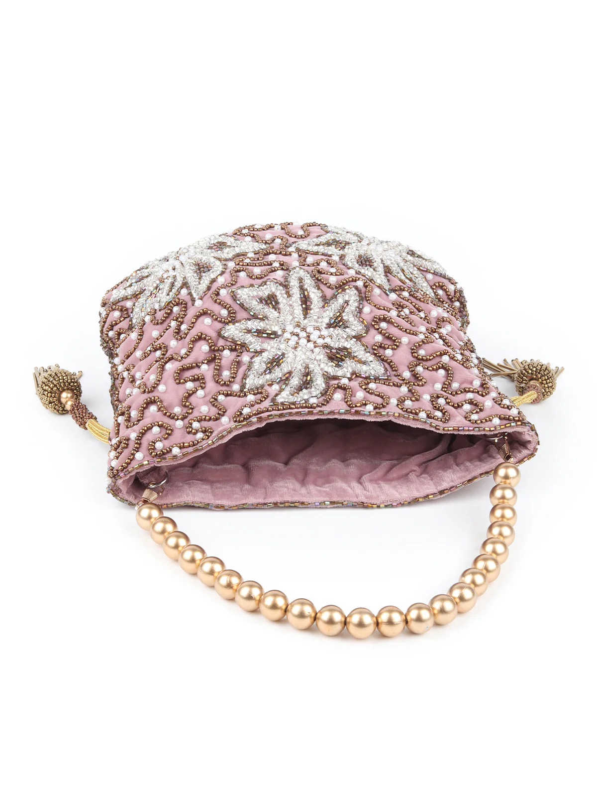 Odette Women Lavender Embellished Potli Handbag! - Image 6