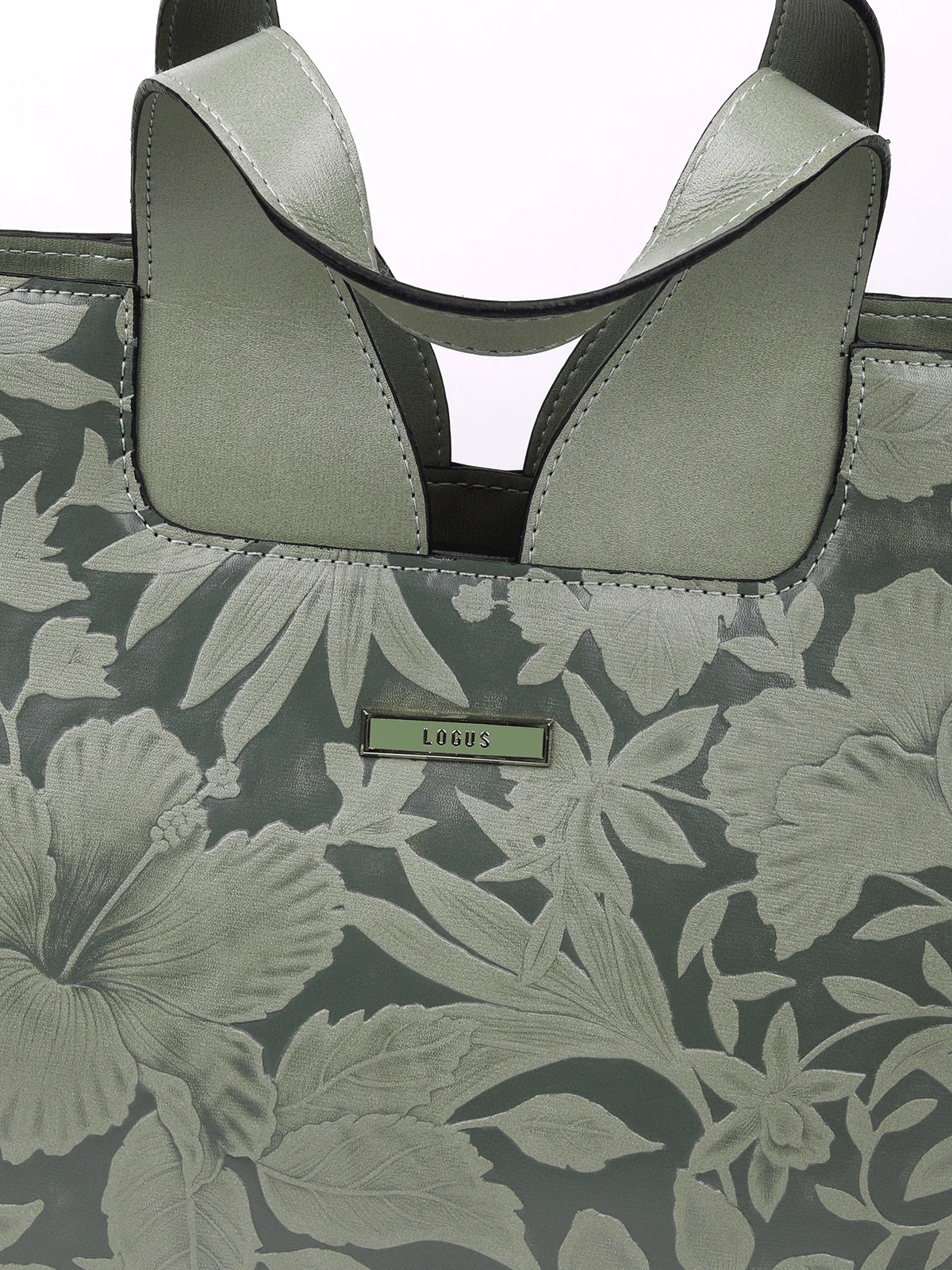 Odette Women Leaf Green Self-Design Shoulder Bag! - Image 6