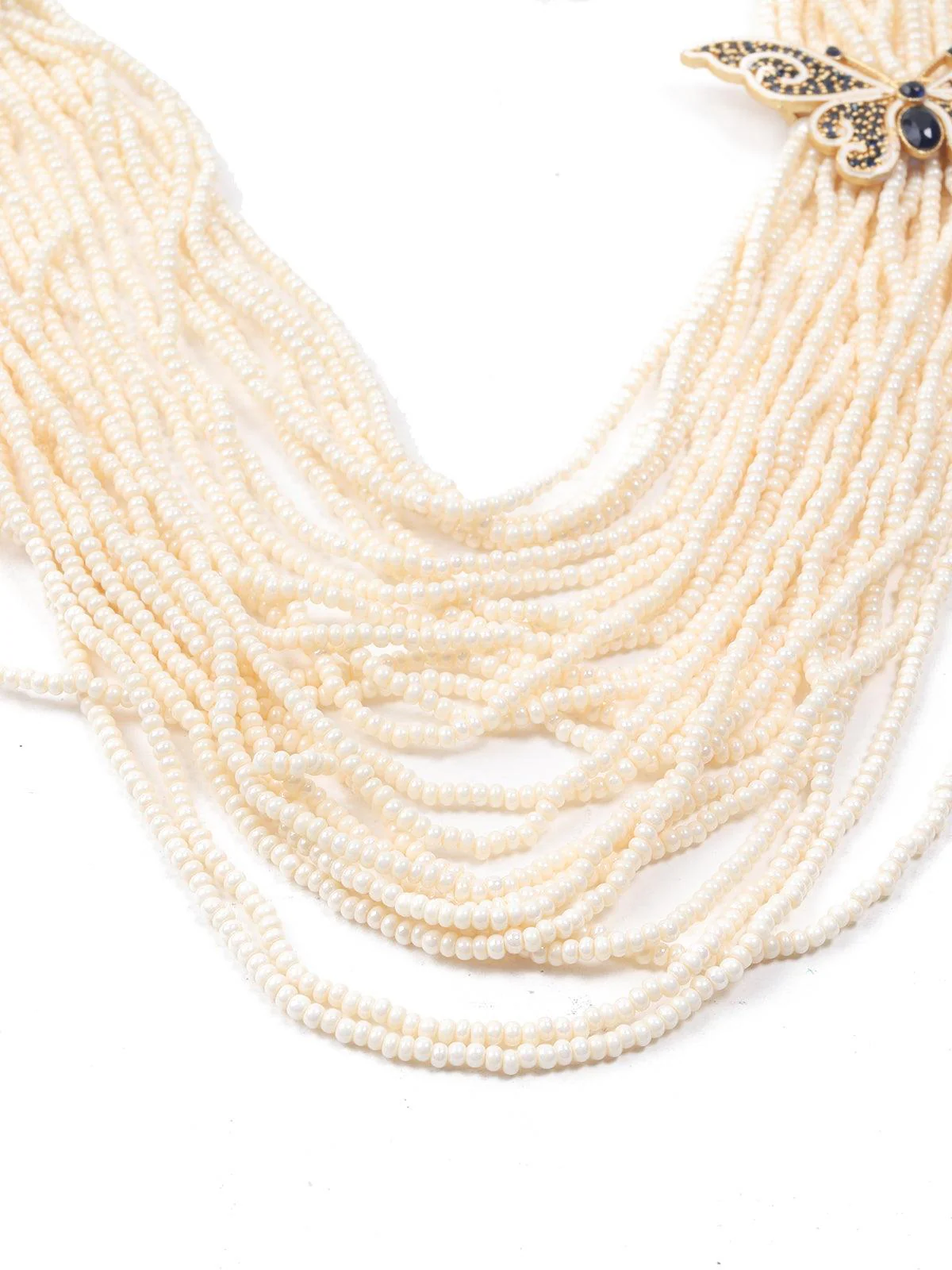 Odette Women Long Divine Pearl Necklace Set - Image 6