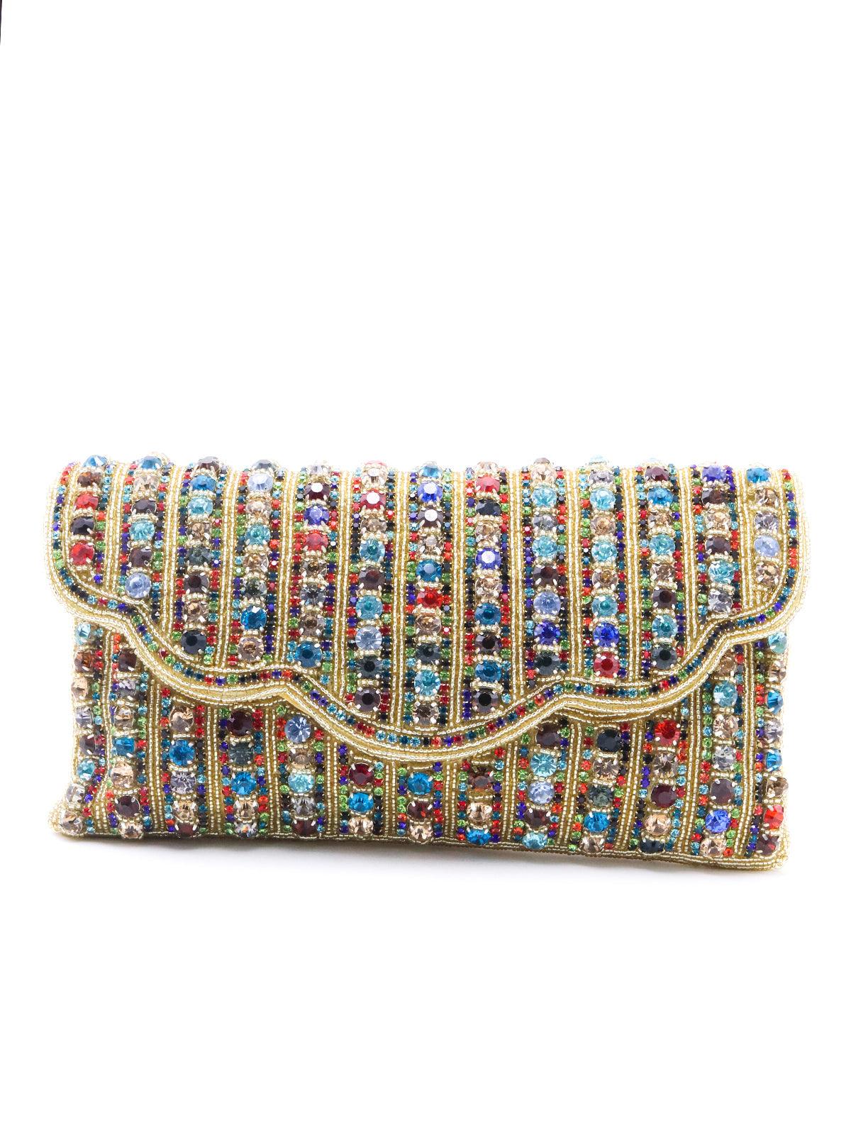 Odette Women Multi-Coloured Stone Shoulder Bag - Image 2