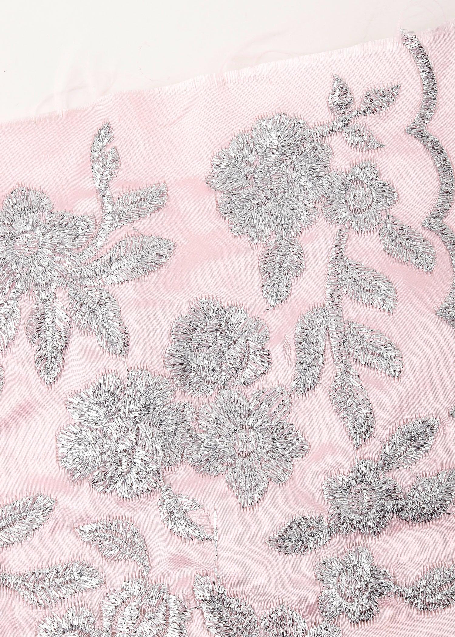 Odette Pink Soft Net Semi Stitched Lehenga With  Unstitched Blouse For Women - Image 2