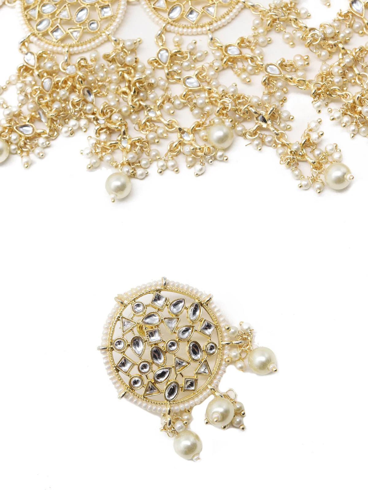 Odette Women Pretty Gold Tone Choker Set! - Image 6