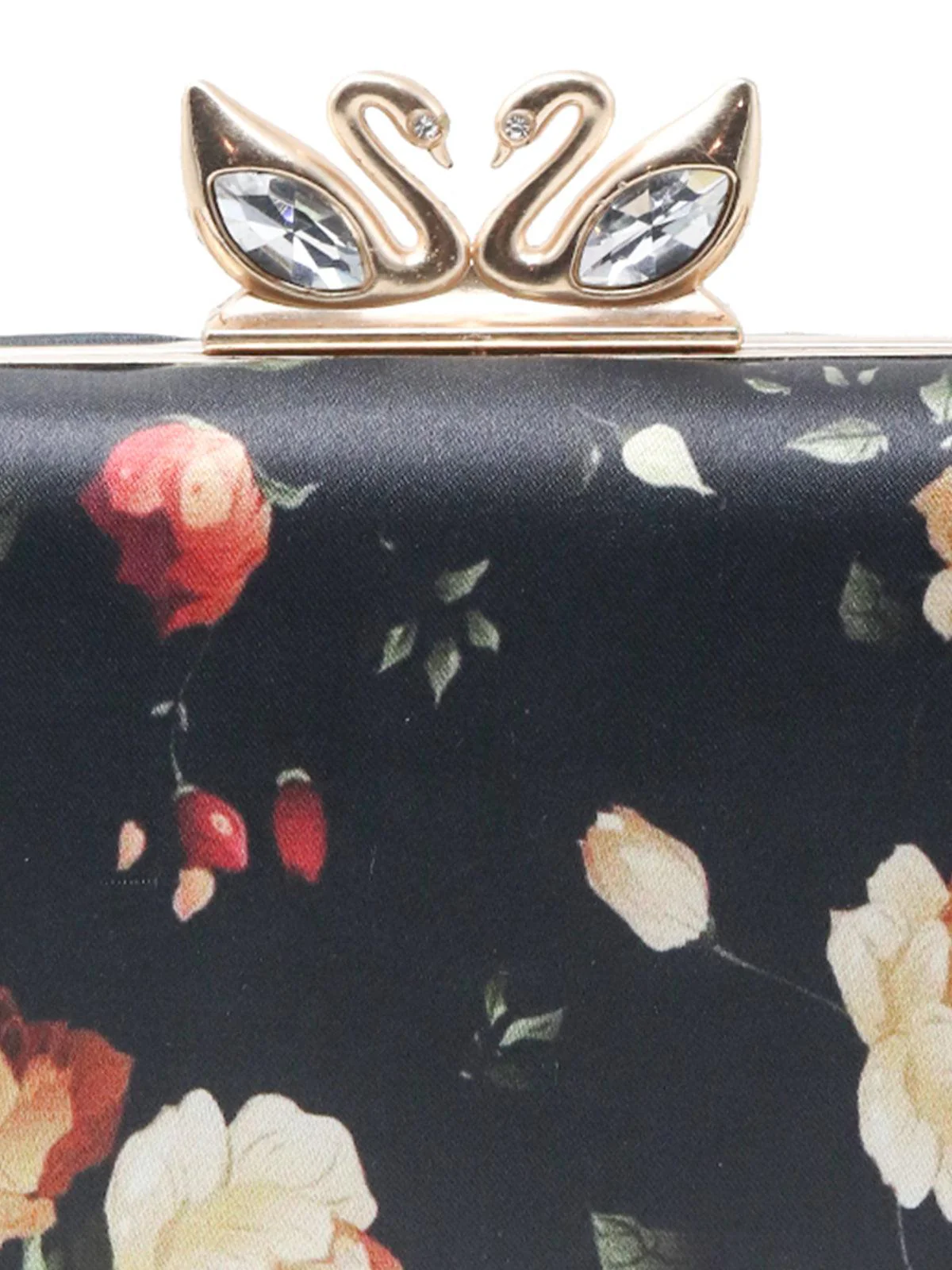 Odette Women Rectangular Elegant Black Clutch - Image 7