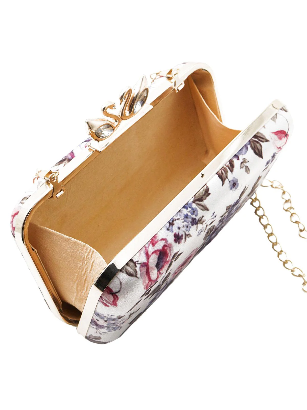 Odette Women Rectangular Pacifying Light Grey Clutch - Image 7