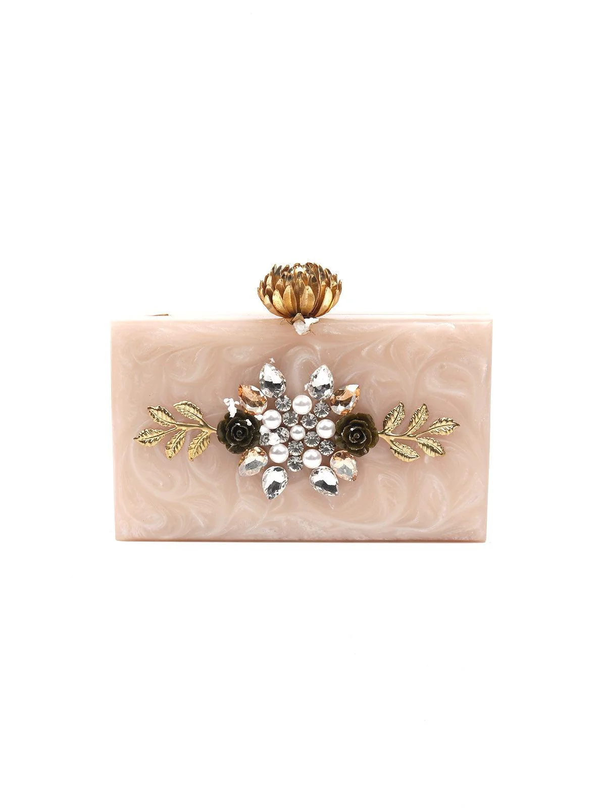 Odette Women Resin Off White Clutch! - Image 3
