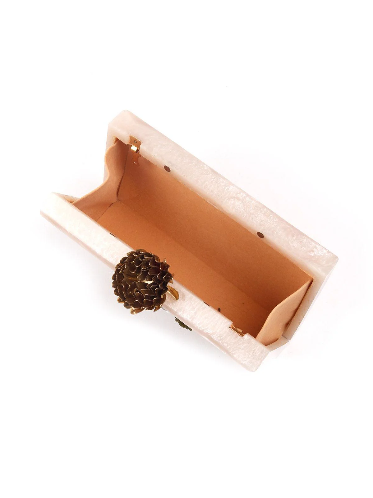 Odette Women Resin Off White Clutch! - Image 5