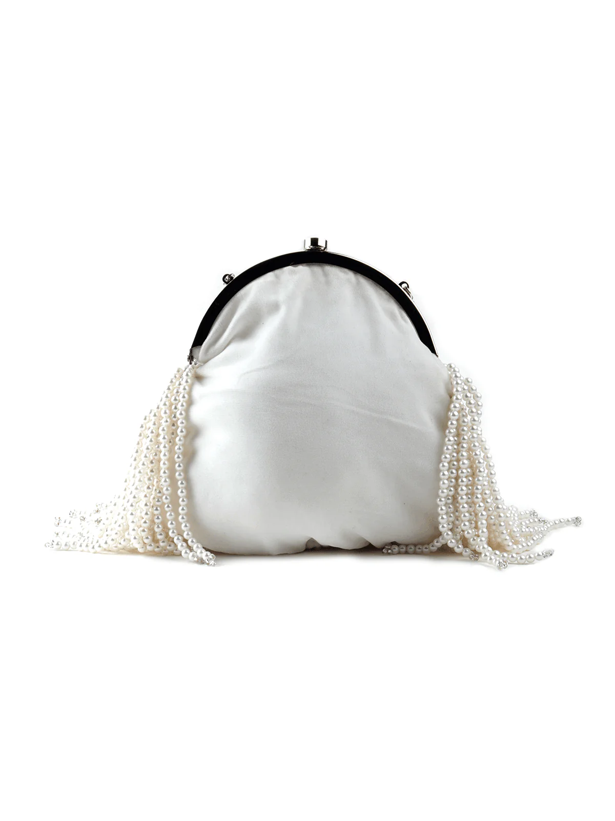 Odette Women White Base Multicolour Embroidered Tassel Batuwa - Image 4
