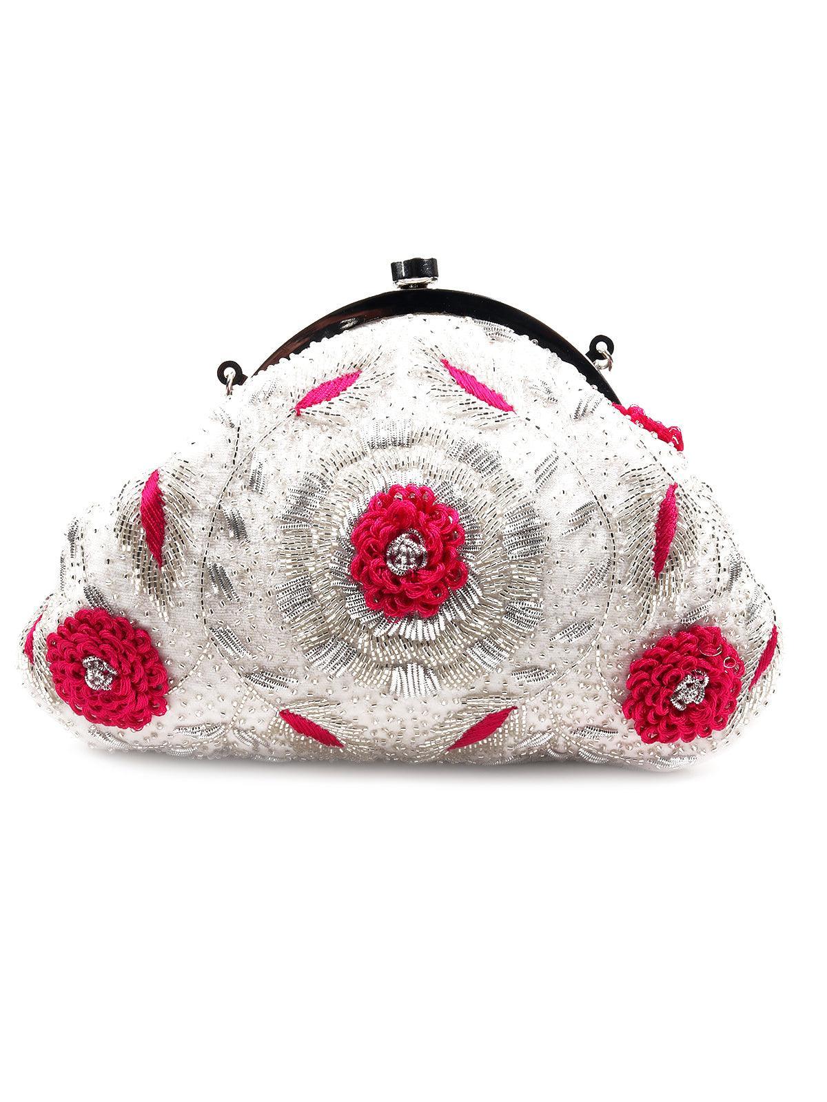 Odette Women White Dressberry Zari Batuwa - Image 3