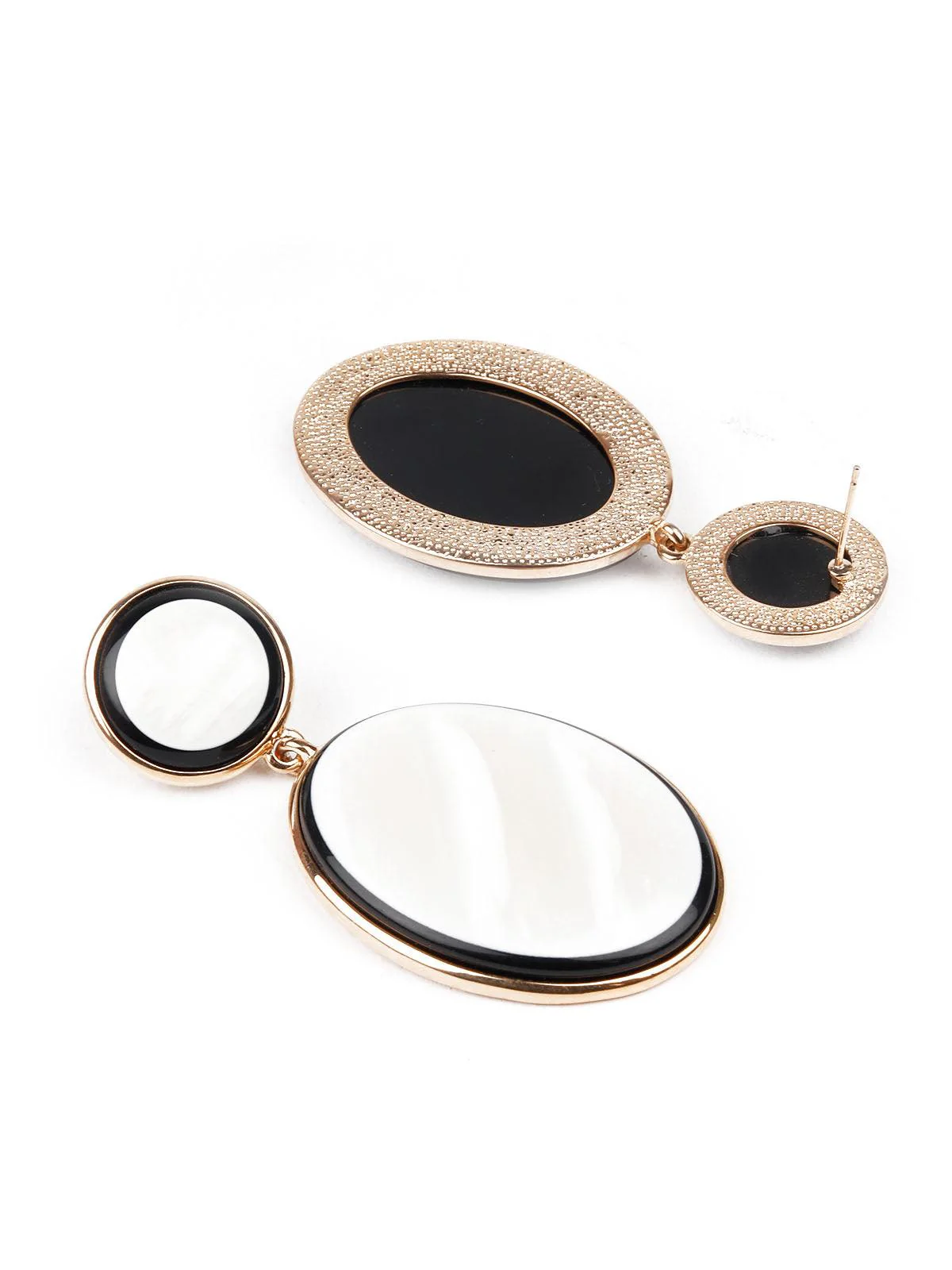 Odette Women White Dangler Earring - Image 3